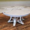 Jupe table with white pigmented oak finish, whitewash white - Image 4