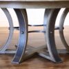 Modern or transitional Jupe table.  82 to 100 inch round to round expanding dining table with self-storing leaves seats 12 - Image 16