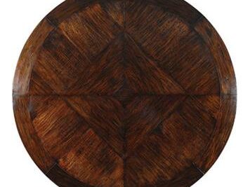 46 inch lazy susan for dining or kitchen table.  Dark rustic oak, traditional design and sturdy