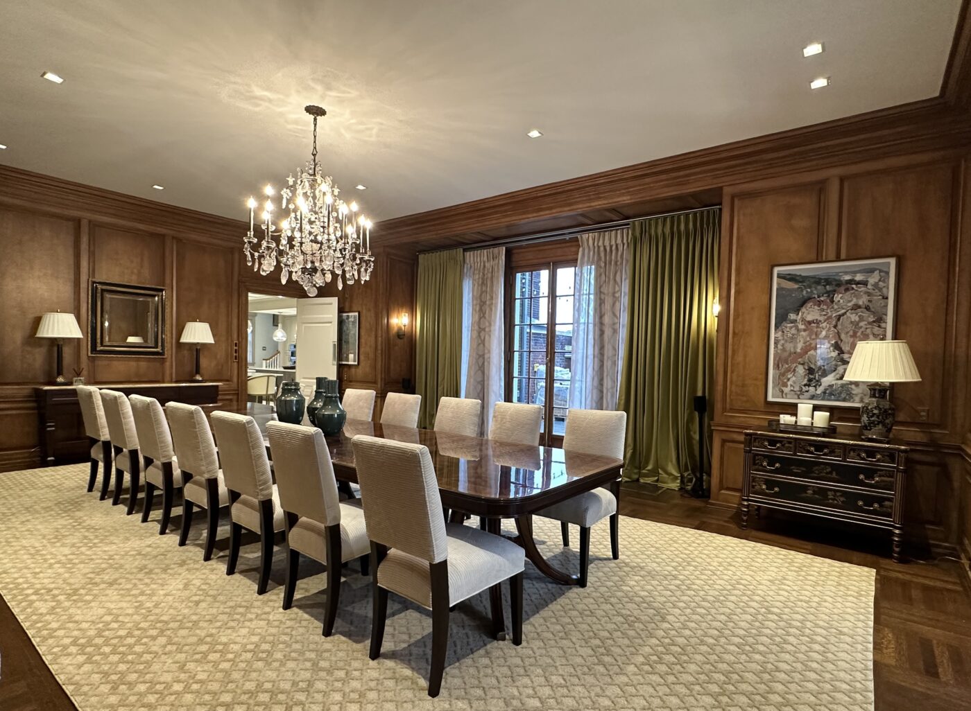 Large dining room table