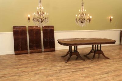 Extra large dining table, oversized table with extensions. huge 54 wide table