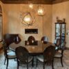 Large round Dining Table Shown in Client's Home