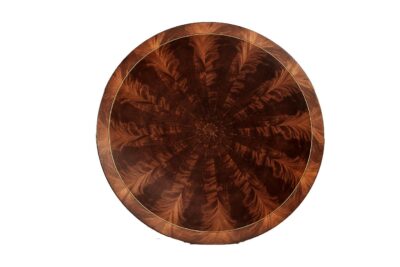 Mahogany lazy susan for large round dining table seating 10 people an AP Exclusive by AntiquePurveyor