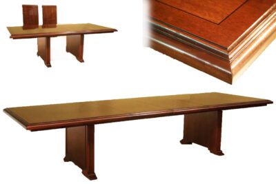 Mahogany boardroom or conference room table