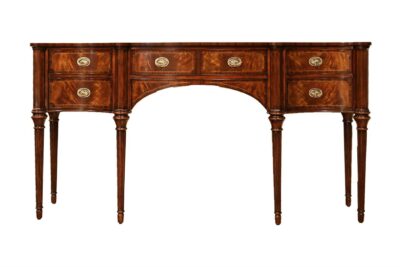 Narrow Sheraton style mahogany sideboard