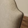 Queen Anne Camel Back Dining Room Chair with Neutral Upholstered Backs and Seats