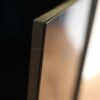 Black mirror side cabinet with gold hand-painted migrating geese - Image 6