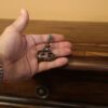 Locking walnut cabinet