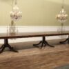 Theodore Alexander dining table shown here at 234 inches long which seats 22-24 people