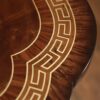 Fine brass inlaid top with rosewood cross banding