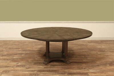 Light walnut, Grayish brown Jupe table can be used from 54-inches to 70-inches round