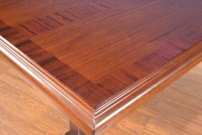 Expandable mahogany conference room table