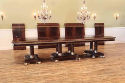 Extra Long Mahogany Dining Table,12-24 Feet Long, Seats 28 People an AP Exclusive by AntiquePurveyor
