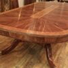 Expansive mahogany dining tables seats 8 12 with two self storing leaves - Image 16