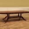 Expansive mahogany dining tables seats 8 12 with two self storing leaves - Image 9