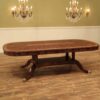 Expansive mahogany dining tables seats 8 12 with two self storing leaves - Image 8