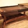 Expansive mahogany dining tables seats 8 12 with two self storing leaves - Image 7