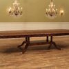Expansive mahogany dining tables seats 8 12 with two self storing leaves - Image 6