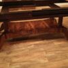 Expansive mahogany dining tables seats 8 12 with two self storing leaves - Image 4