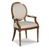 Round Back Armchairs Walnut Finish, Woodbridge Furniture-7069-10-f