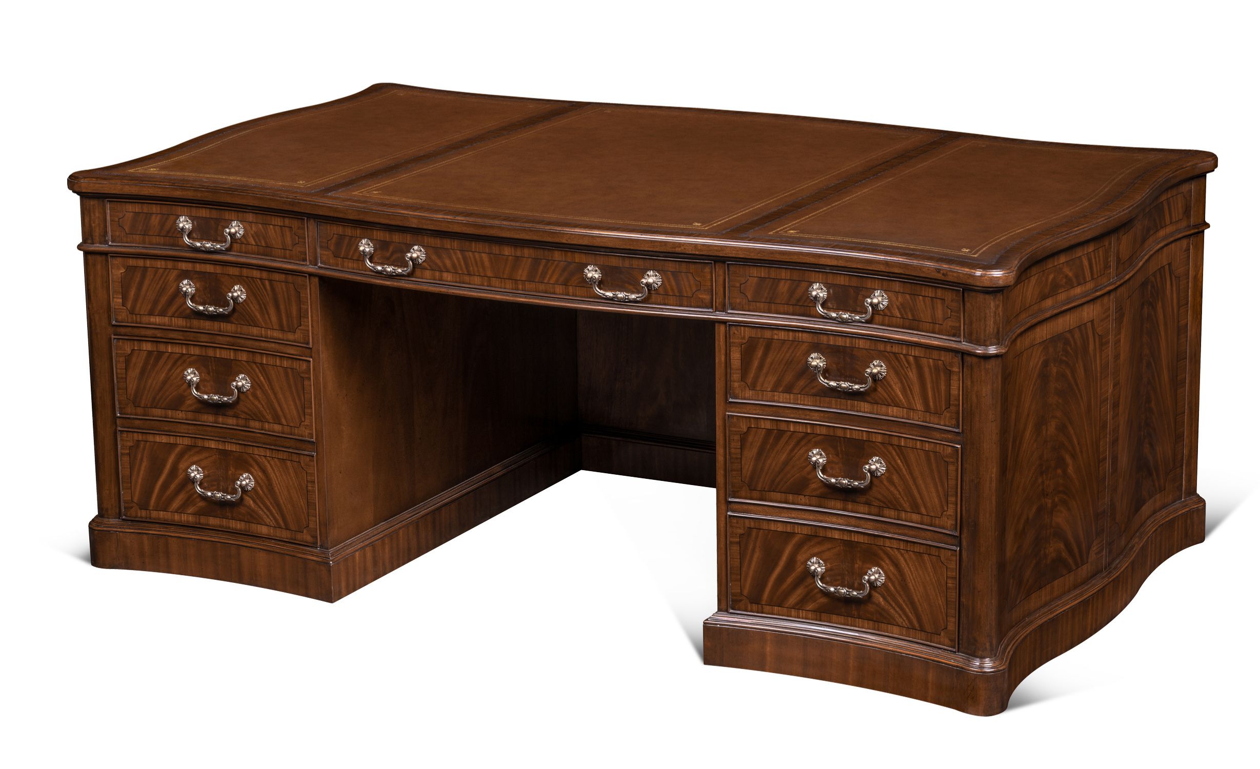 Mahogany partners desk hotsell