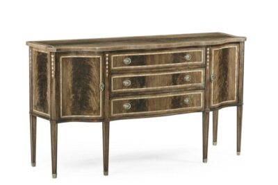 New Serpentine Bleached Mahogany Sideboard