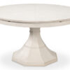 55-70 Modern White Jupe Table on Tulip-Style Pedestal - Image 2