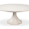 Sarreid Giselle Jupe Table in Working White Finish 54210-WW