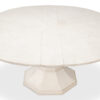 55-70 Modern White Jupe Table on Tulip-Style Pedestal - Image 8