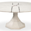 55-70 Modern White Jupe Table on Tulip-Style Pedestal - Image 5