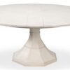 55-70 Modern White Jupe Table on Tulip-Style Pedestal - Image 6