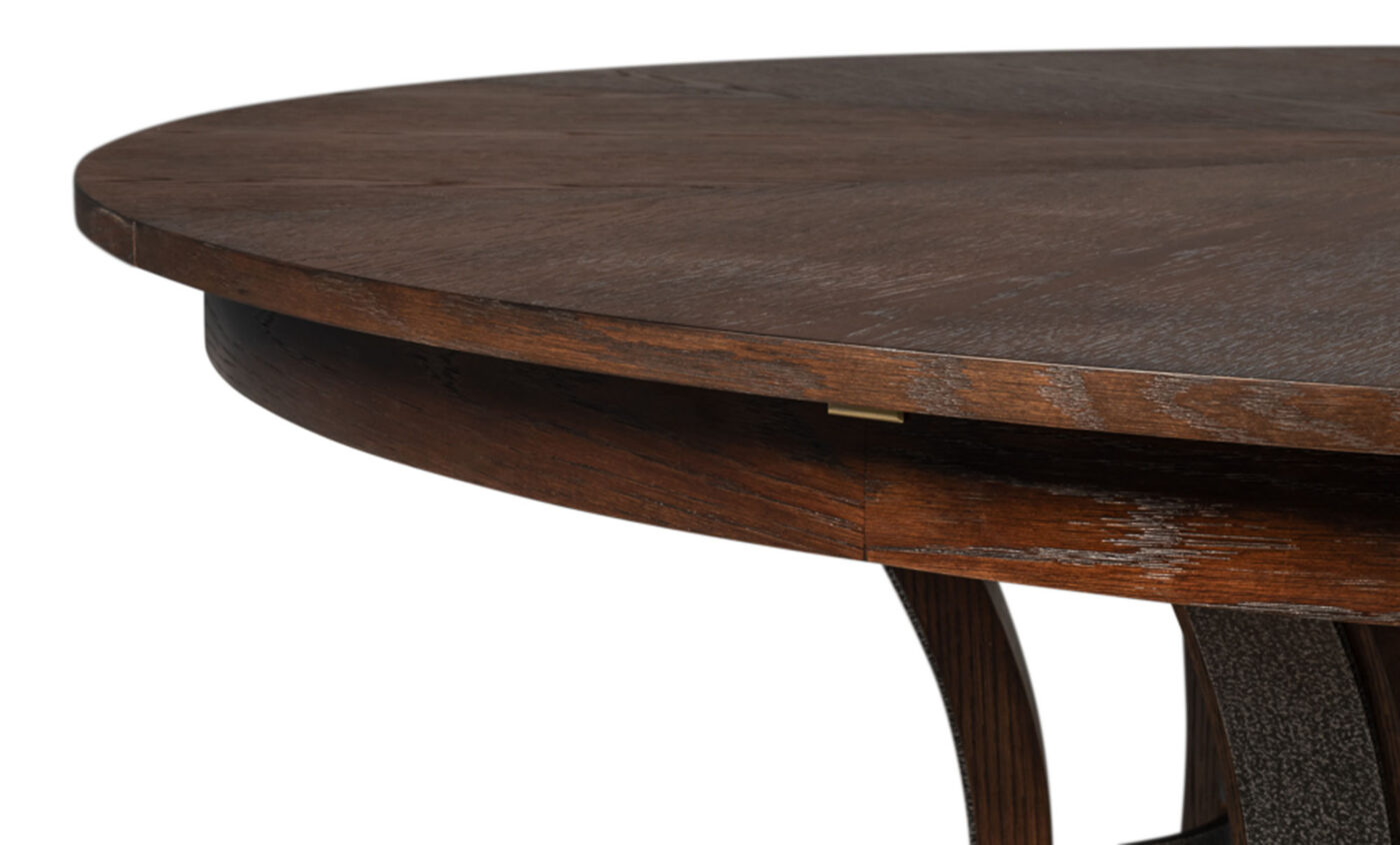 66-86 Jupe Dining Table with Dark Walnut Finish - Image 4