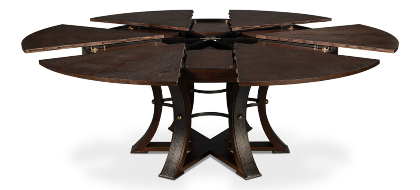66-86 Jupe Dining Table with Dark Walnut Finish - Image 8