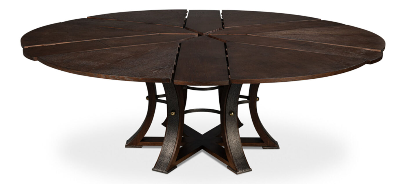 66-86 Jupe Dining Table with Dark Walnut Finish - Image 10