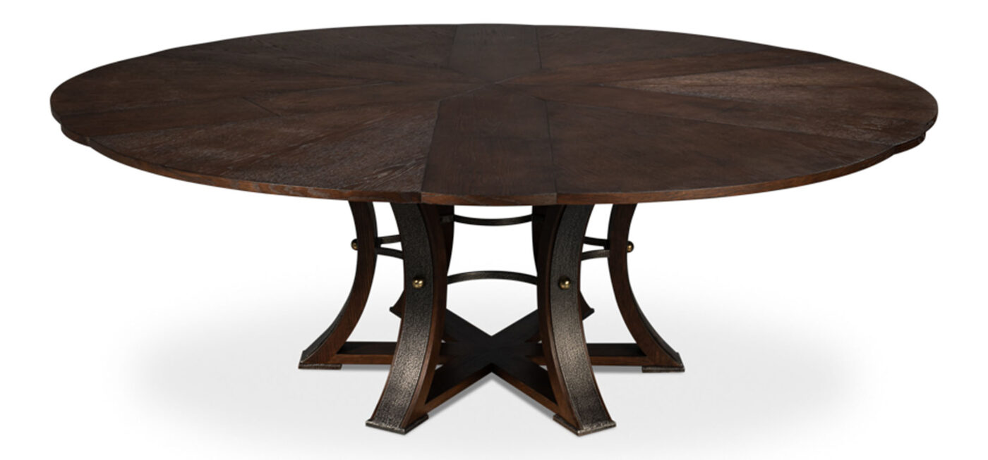 66-86 Jupe Dining Table with Dark Walnut Finish - Image 11