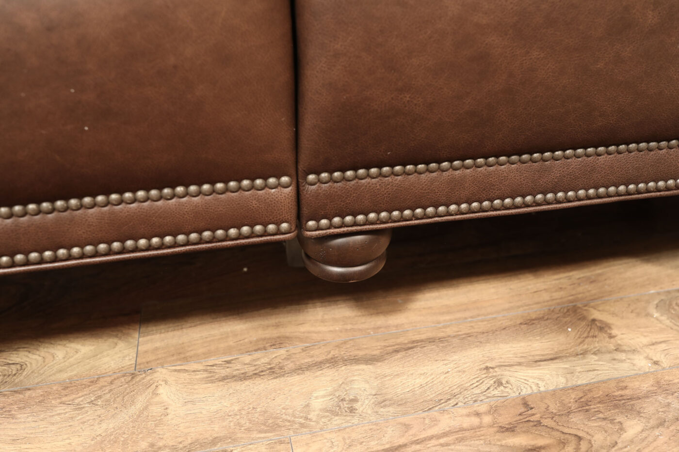 Brown Leather Couch, American Made Power Recliner - Image 10