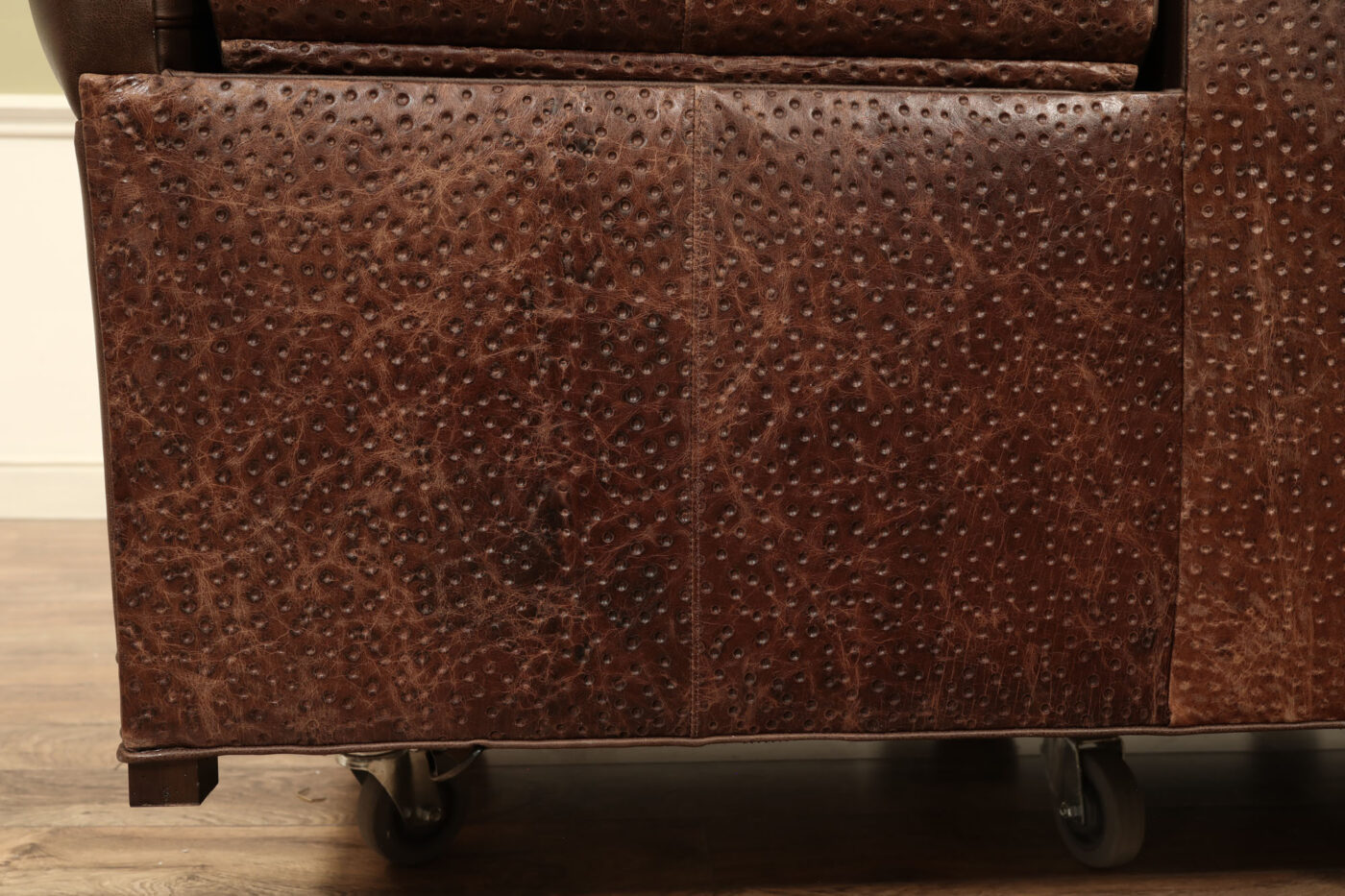 Brown Leather Chair and a Half, Oversized Brown Leather Chair - Image 8