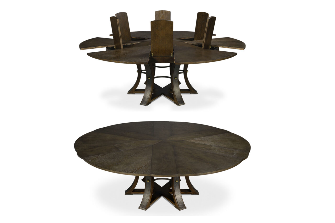 80 102 Expandable wooden Jupe table that seats up to 12 people fully opened (Copy) - Image 10