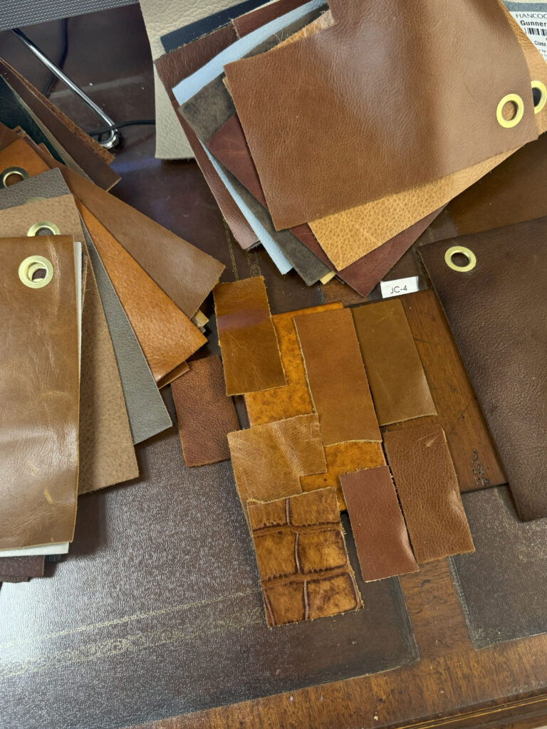 Customize your couch with a wide variety of quality embossed and protected leathers.