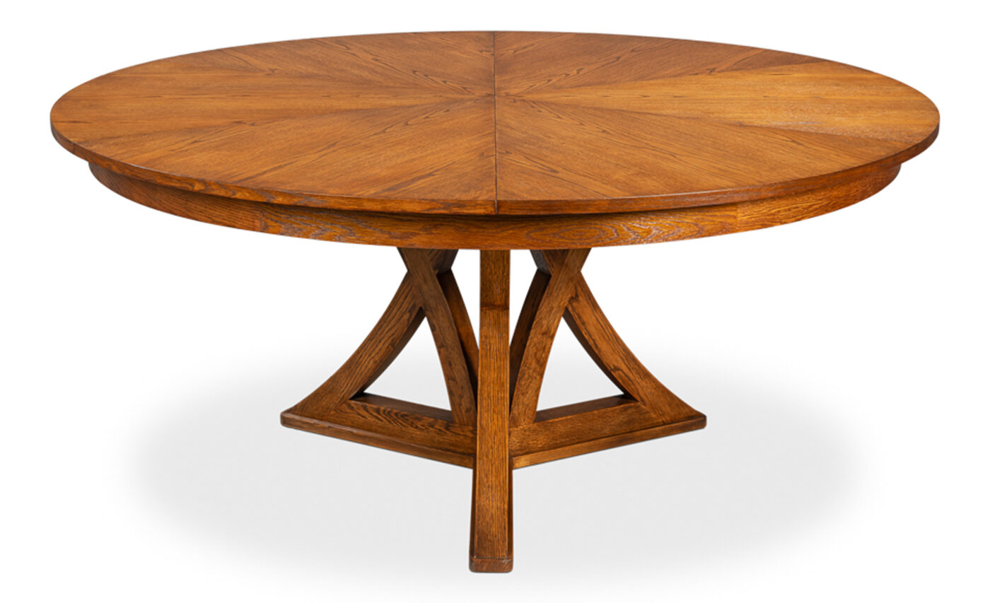 Medium Casual Jupe Table with Traditional Golden Oak Finish - Image 16