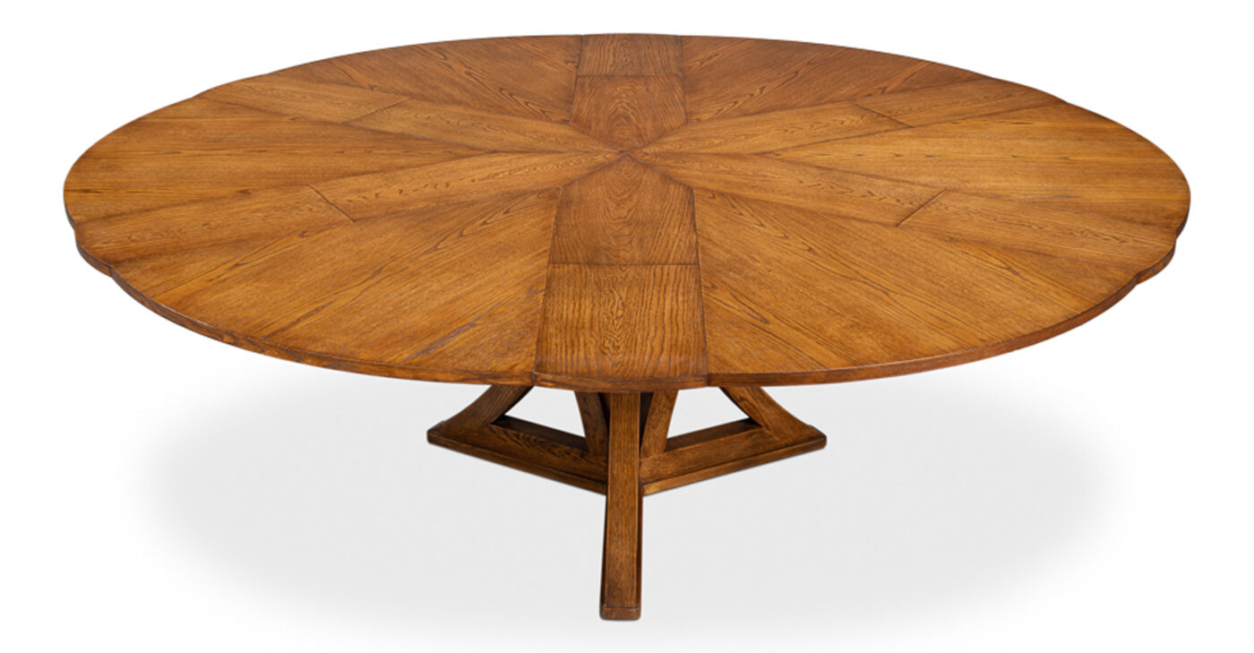 Medium Casual Jupe Table with Traditional Golden Oak Finish - Image 10