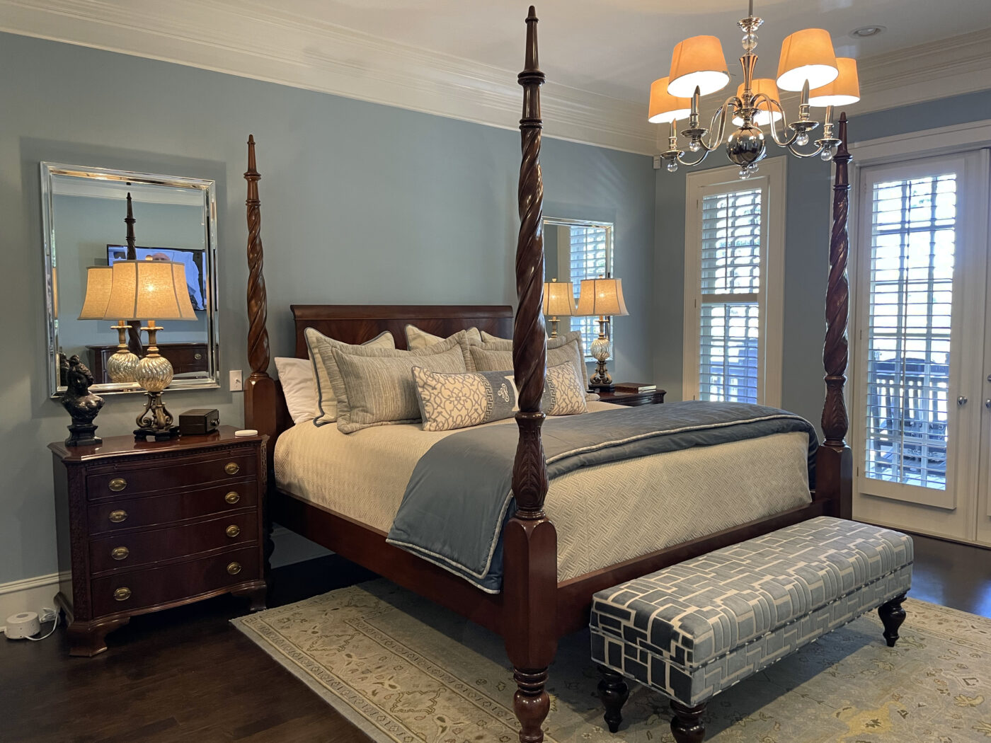 Antique Four POster Bed Leighton Hall Plantation Bed