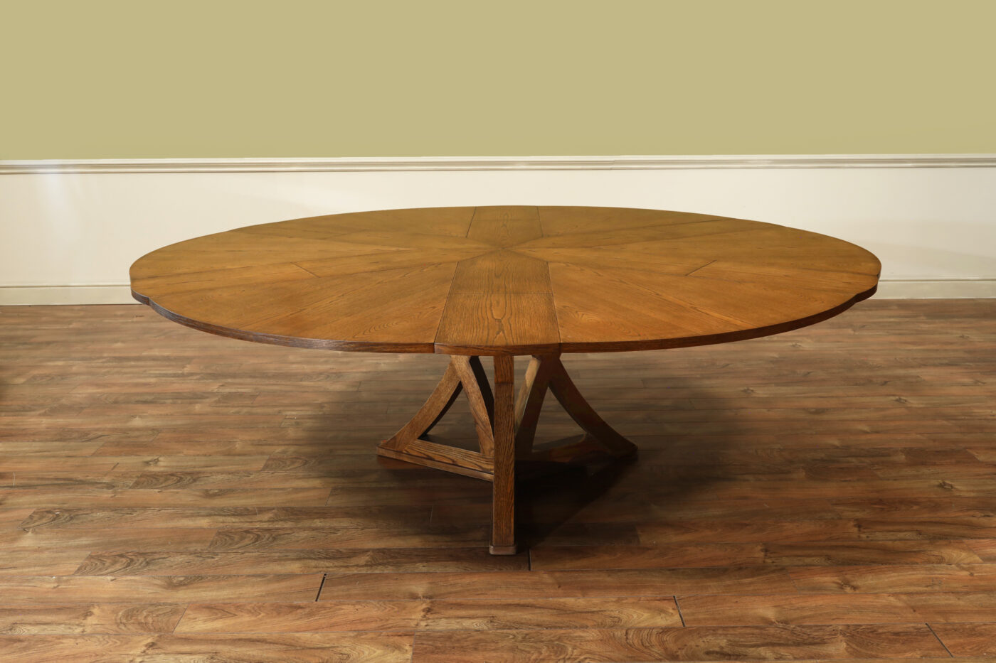 Large Casual Jupe Table in Tabacco Brown Finish 54196-TB