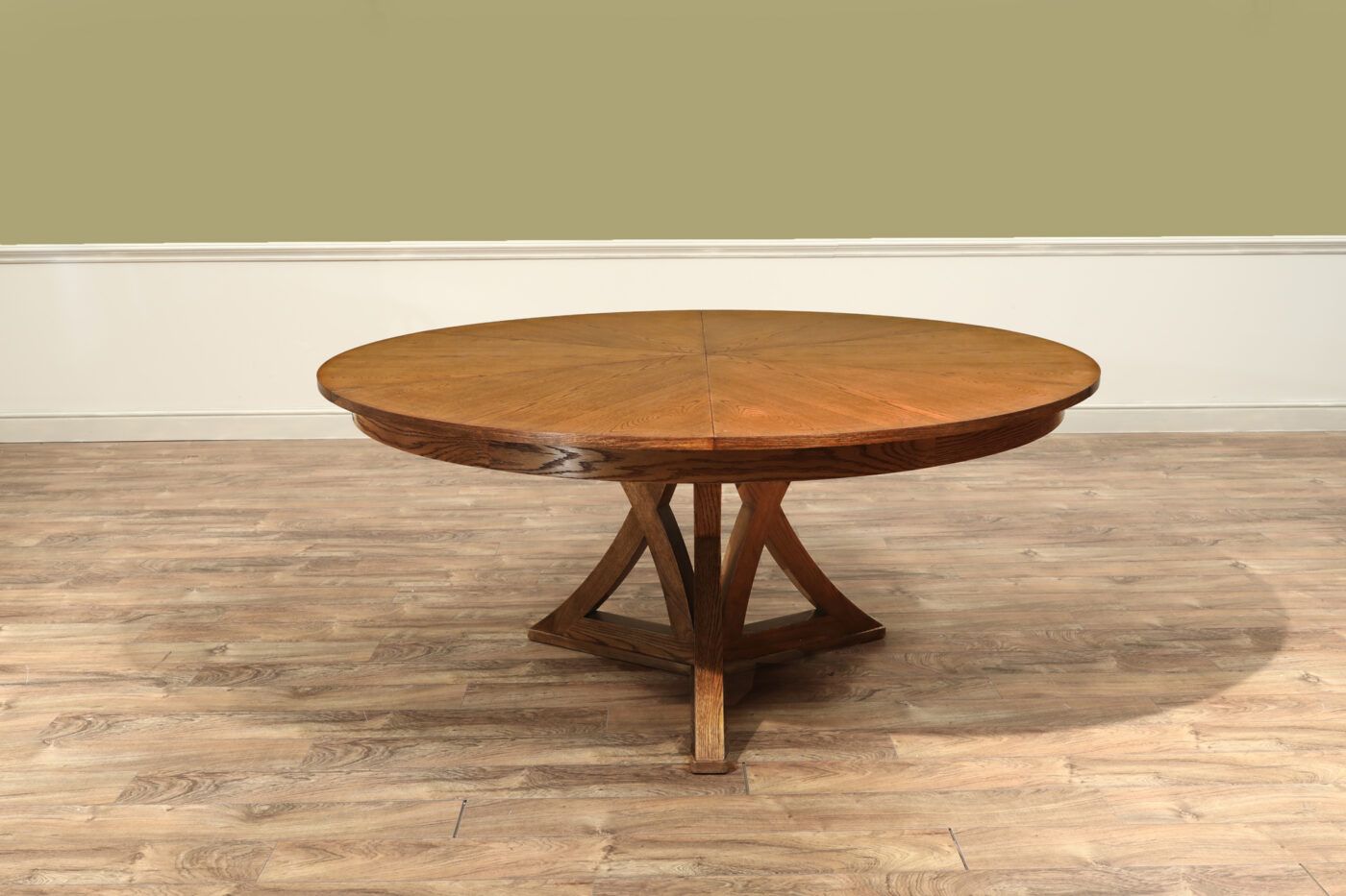 Large Casual Jupe Table in Tabacco Brown Finish 54196-TB