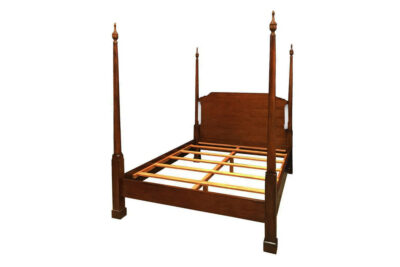 Pencil post bed, traditional four poster bed by Leighton Hall furniture