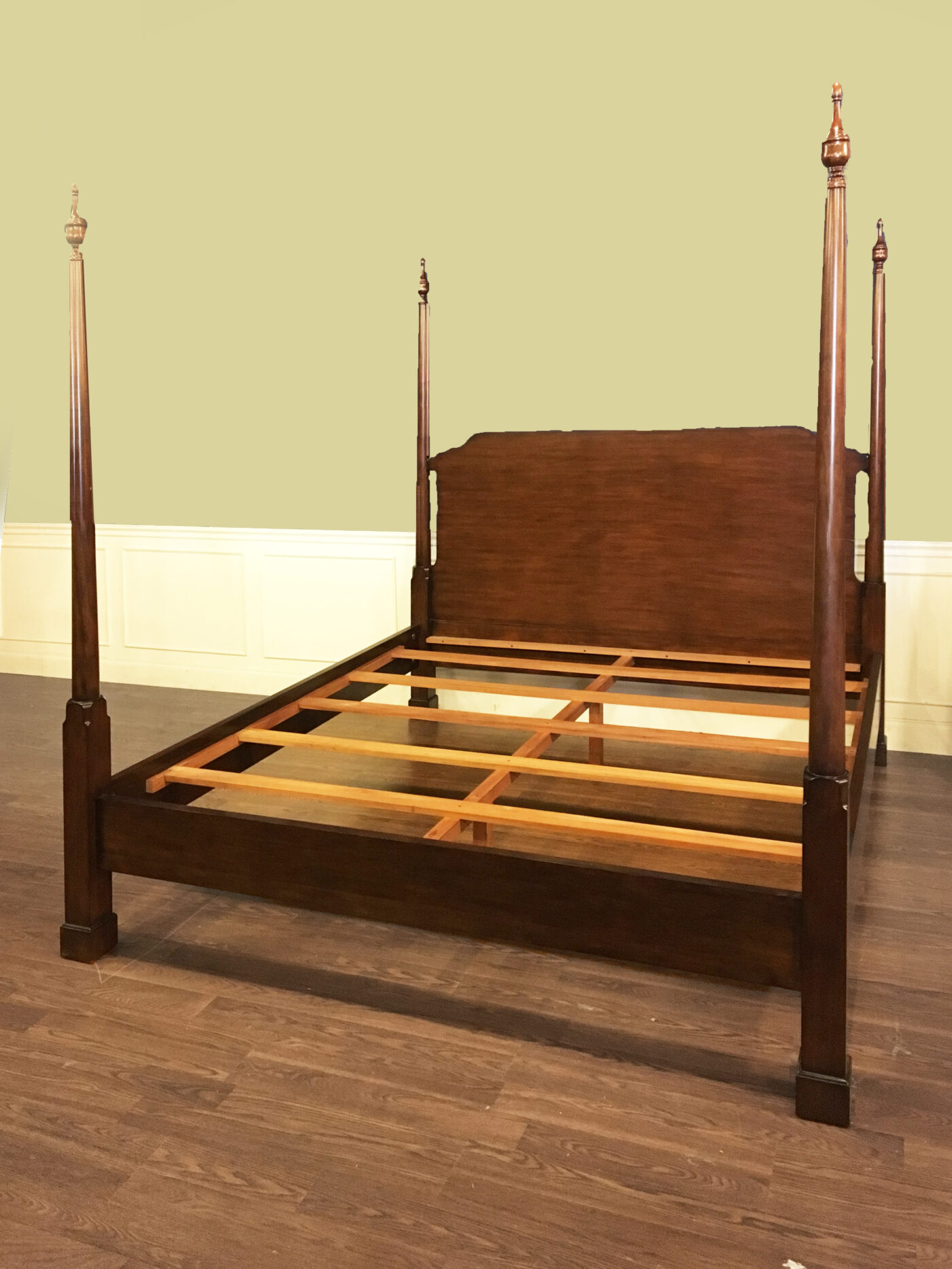 Pencil Post Bed, 4-Post Antique-Style Bed frame,  KING and QUEEN Size Bed Frames Available