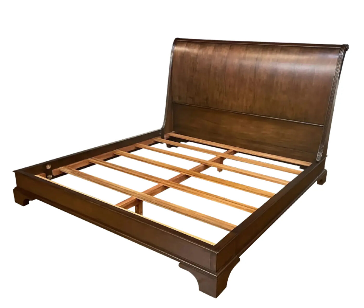 Sleigh Bed, Mahogany Headboard & Low Footboard, KING and QUEEN Bedframe available - Image 6