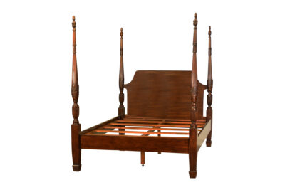 Pencil post bed, traditional four poster bed by Leighton Hall furniture