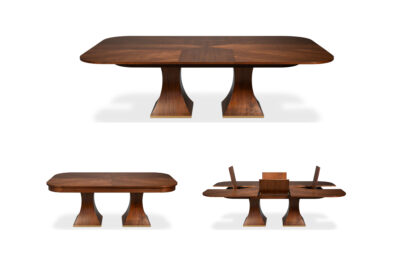 Gramercy Park Jupe Table 54285-BW by Sarreid