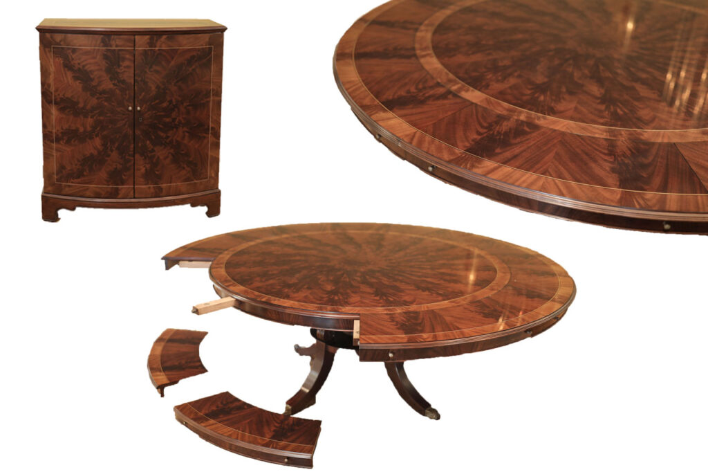 Round Mahogany Dining Table